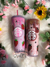 Load image into Gallery viewer, Strawberry Pink Drink Snowglobe