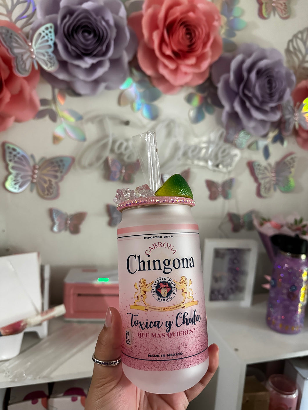 Chingona Glass Can